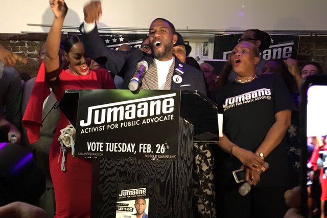 Williams on the night of his special election victory